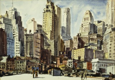 Vista da Coenties Slip da Reginald Marsh