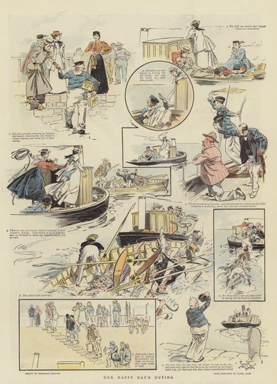 La nostra gita del giorno felice (chromolitho) da Reginald Thomas Cleaver