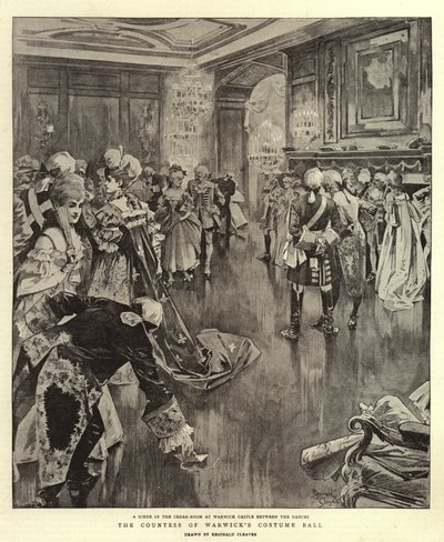 Ballo in costume della contessa di Warwick (litografia) da Reginald Thomas Cleaver