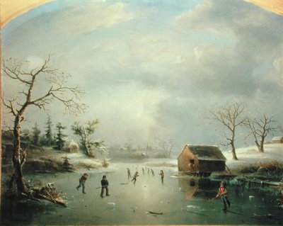 Stagno di pattinaggio a Morristown, New Jersey da Regis Francis Gignoux