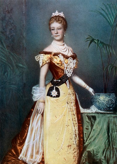 Augusta Vittoria, imperatrice tedesca, fine XIX secolo da Reichard and Lindner