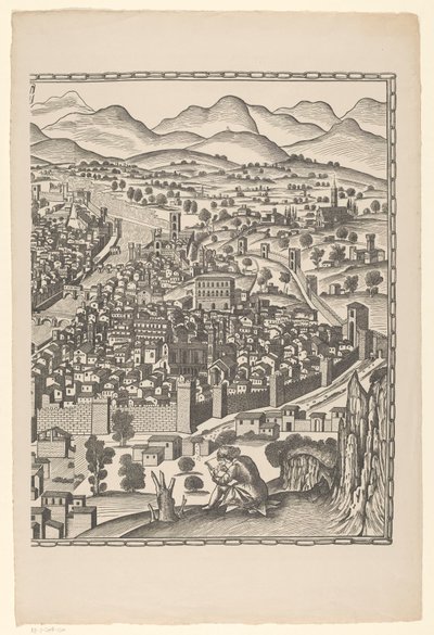 Veduta di Firenze (parte destra) da Reichsdruckerei
