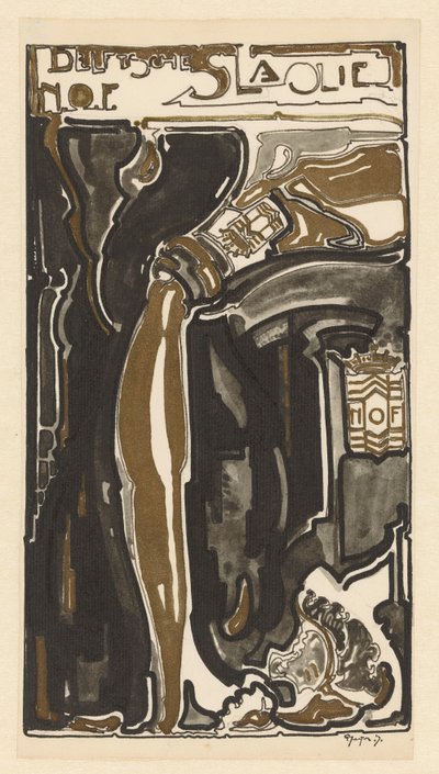 Delftsche slaolie N.O.F. da Reijer Stolk (signed by artist)