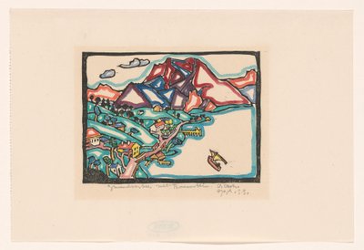 Gmünder See con Traunstein da Reijer Stolk (signed by artist)