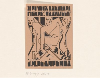 Ex libris di J.H. Plantenga da Reijer Stolk