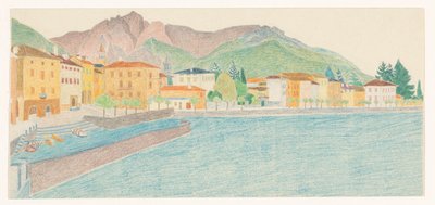 Veduta di una città italiana sull