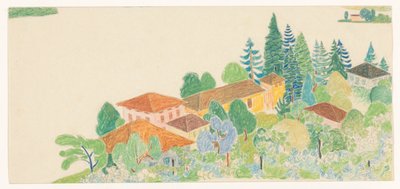 Case italiane in paesaggio collinare da Reijer Stolk