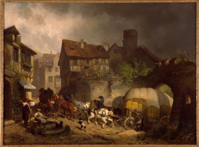 Scena di villaggio svevo da Reinhold Braun