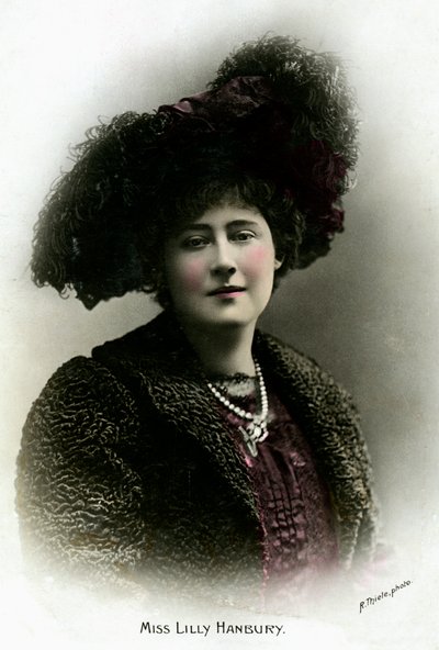 Lily Hanbury, attrice inglese, inizio XX secolo da Reinhold Thiele