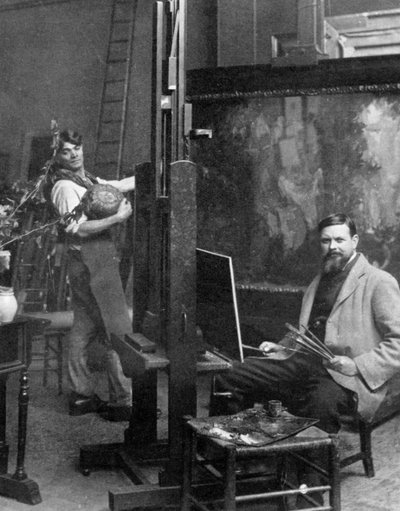 Sir Frank Brangwyn 1867-1956, artista gallese, 1911-1912 da Reinhold Thiele