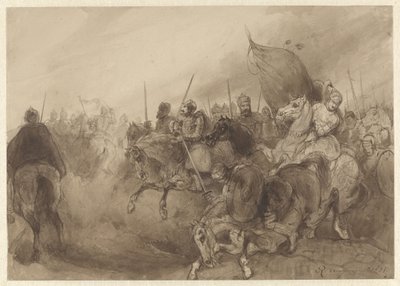 Combattimento a cavallo medievale da Reinier Craeyvanger