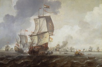 Una battaglia della Prima Guerra Olandese da Reinier Nooms
