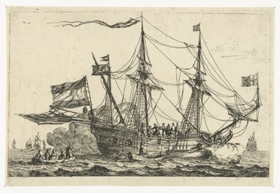 Arrivo di una nave inglese da Reinier Nooms