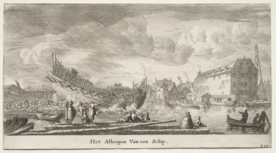 Navi di Amsterdam: varo di una nave da Reinier Nooms