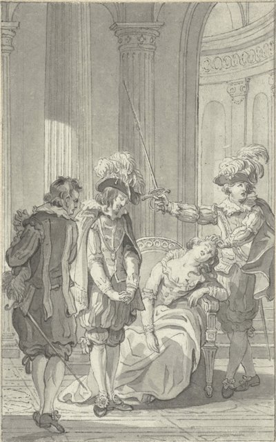 Illustrazione per il dramma Ines de Castro di Rhijnvis Feith da Reinier Vinkeles (I)
