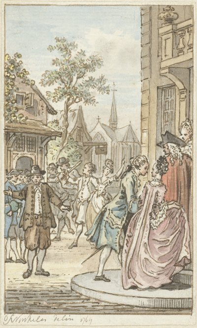 Lucas e Clarisse da Reinier Vinkeles (I)