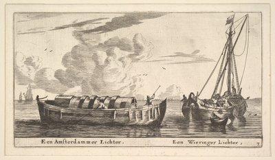 Un accendino di Amsterdam e un Wieringer, XVII secolo da Reinier Zeeman