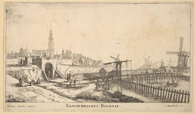 La porta di Zaagmolen, XVII secolo da Reinier Zeeman