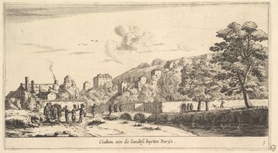 Veduta di Chaillot a Parigi, XVII secolo da Reinier Zeeman
