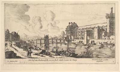 Veduta del Louvre e delle Tuileries, da Vedute di Parigi e dintorni, tavola 1, XVII secolo da Reinier Zeeman