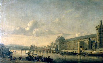 Veduta della Senna con la facciata sud della Galleria del Louvre, Parigi da Reinier Zeeman