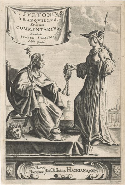 Piedistallo con un imperatore sul suo trono da Reinier van Persijn