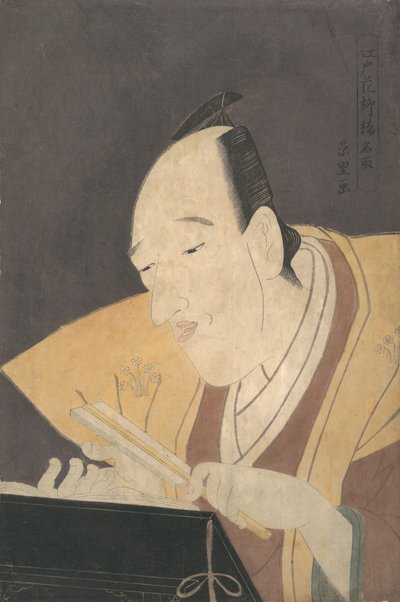 Il narratore Jo-ruri Tomimoto Buzendaya, ca. 1795 da Rekisentei Eiri