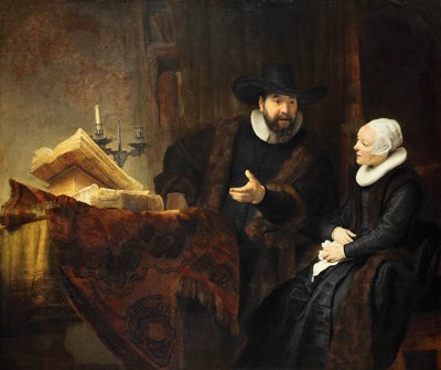 Il predicatore mennonita Cornelis Claesz Anslo (1592-1646) e sua moglie Aeltje Gerritsdr Schouten da Rembrandt