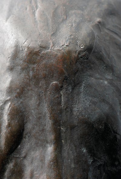Grande giraffa con testa abbassata da Rembrandt Bugatti