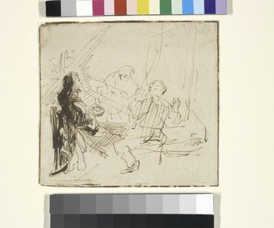 Cena a Emmaus, c.1630-33 da Rembrandt Harmensz. van Rijn (school of)