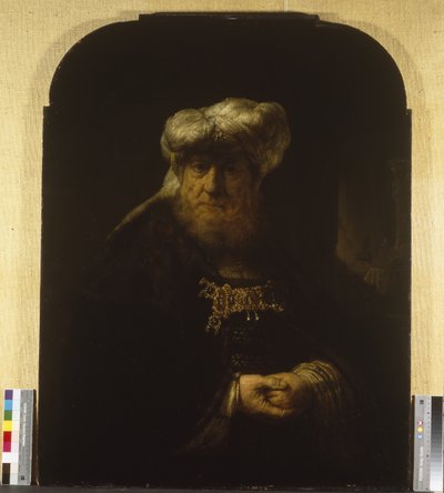Un uomo in costume orientale, circa 1639 da Rembrandt Harmensz. van Rijn