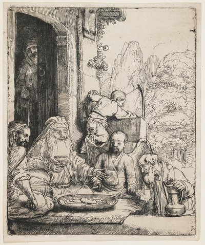 Abramo che ospita gli angeli da Rembrandt van Rijn