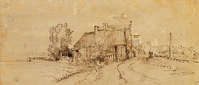 Una locanda lungo una strada da Rembrandt van Rijn