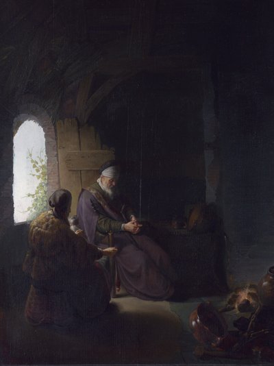 Anna e il cieco Tobia da Rembrandt van Rijn