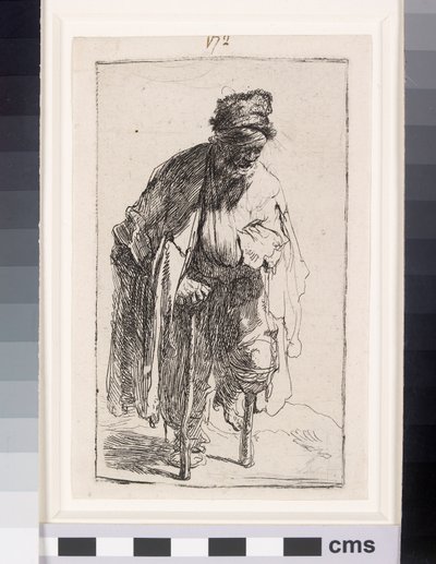 Mendicante con una gamba di legno, c.1630 da Rembrandt van Rijn