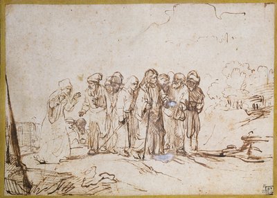 Cristo e la donna cananea da Rembrandt van Rijn