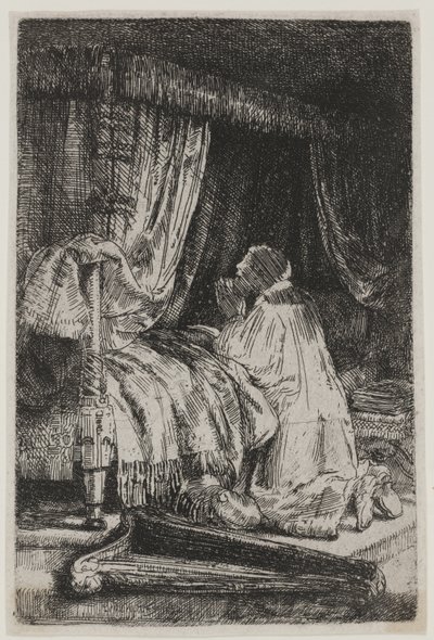 Davide in preghiera da Rembrandt van Rijn