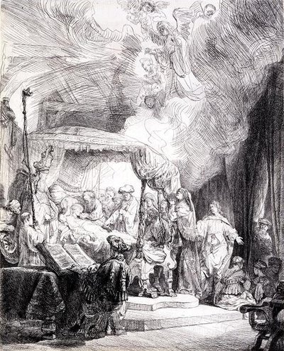 Morte della Vergine da Rembrandt Harmensz. van Rijn