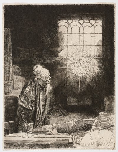Dottor Faust da Rembrandt Harmensz. van Rijn