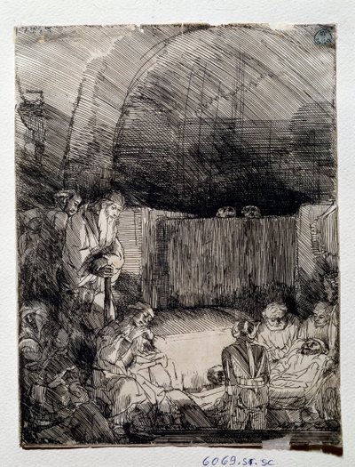 Esposizione del corpo del redentore Disegno di Rembrandt Harmenszoon van Rijn (1606-1669) Firenze, Uffizi, Gabinetto Disegni e Stampe da Rembrandt van Rijn
