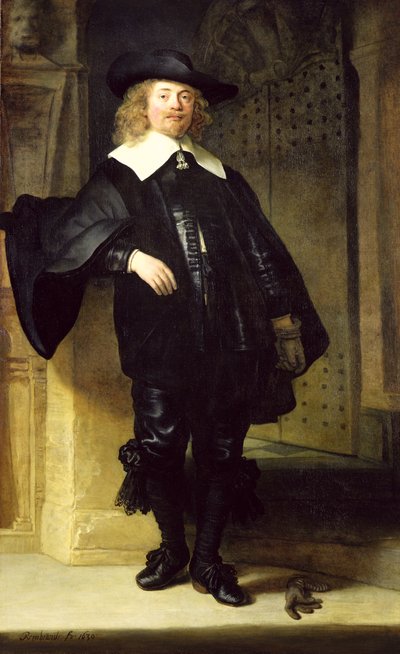 Ritratto a figura intera di un uomo in piedi da Rembrandt van Rijn