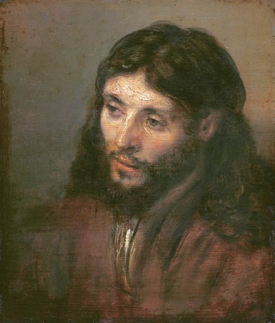 Testa di Cristo, c.1648 da Rembrandt van Rijn