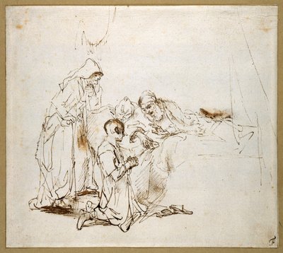 Isacco benedice Giacobbe da Rembrandt Harmensz. van Rijn