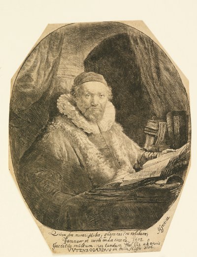 Jan Uytenbogaert, predicatore da Rembrandt van Rijn