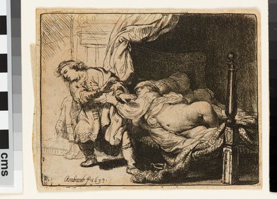Giuseppe e la moglie di Potifar da Rembrandt van Rijn