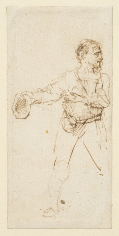 Uomo in piedi da Rembrandt van Rijn