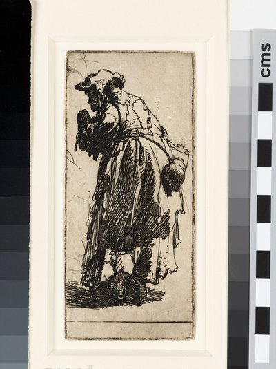 Vecchia mendicante con una zucca, c.1629 da Rembrandt van Rijn