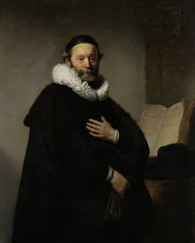 Ritratto di Johannes Wtenbogaert da Rembrandt van Rijn