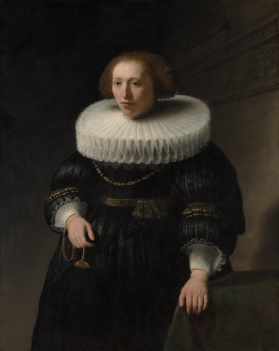 Ritratto di una donna, probabilmente un membro della famiglia Van Beresteyn da Rembrandt van Rijn