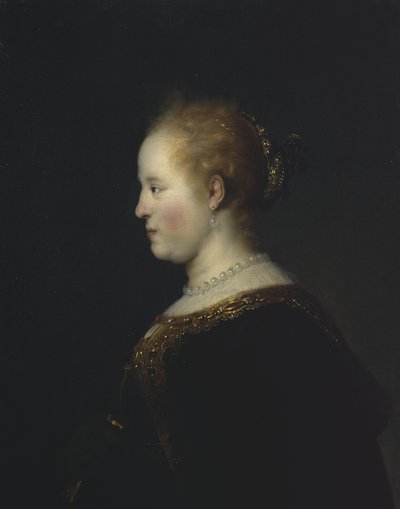 Ritratto di una giovane donna da Rembrandt van Rijn